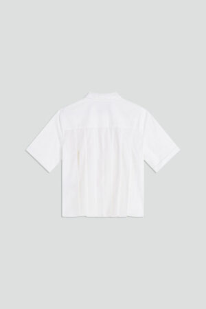 Camisa blanca tablas espalda – Semicouture