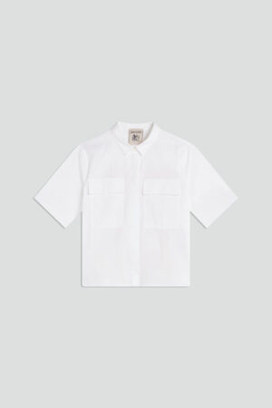 Camisa blanca tablas espalda – Semicouture