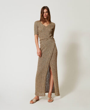 Jersey con lúrex y mezcla de puntos – Twinset