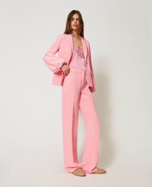 Pantalón evasé de crepé – Twinset