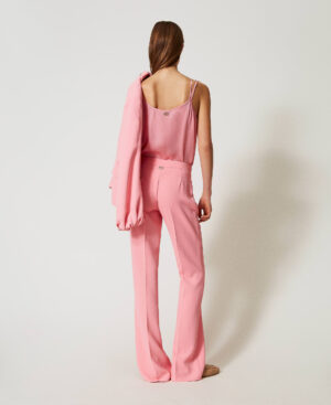 Pantalón evasé de crepé – Twinset