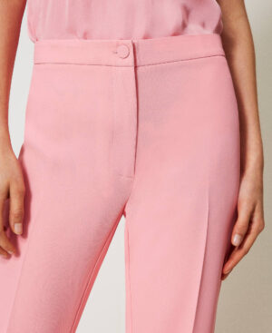 Pantalón evasé de crepé – Twinset