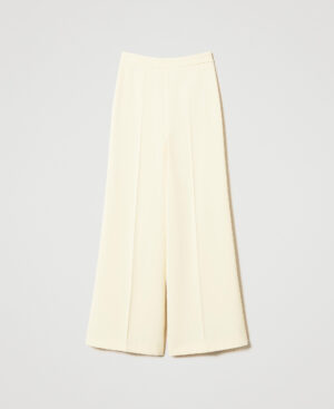 Pantalón palazzo de crepé fluido – Twinset