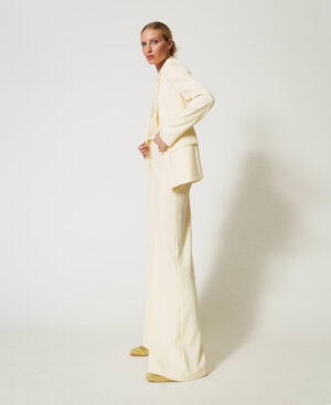 Pantalón palazzo de crepé fluido – Twinset