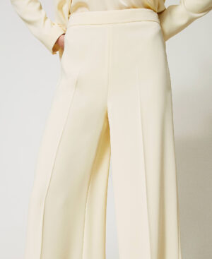 Pantalón palazzo de crepé fluido – Twinset