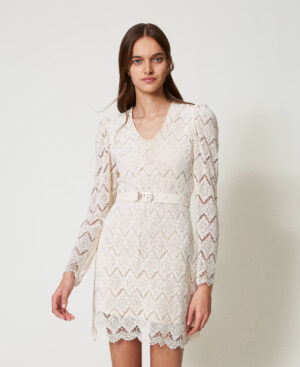 Vestido corto de encaje – Twinset