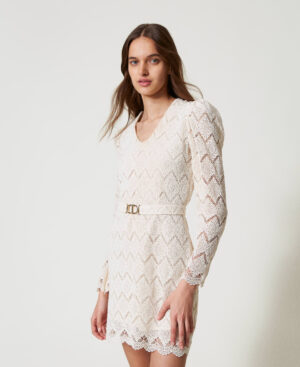 Vestido corto de encaje – Twinset